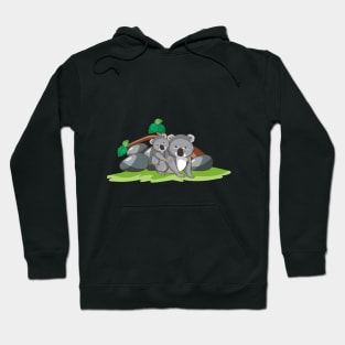 Mama Bear Australian Native Lovely Koala Bear Family Hoodie